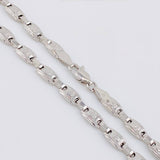 Cadena Rustica Corona 15.95g / 26 in / 5.1mm Oro Blanco 18K