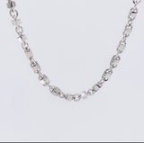 Cadena Rustica Cubica 43g / 26 in / 4.9mm Oro Blanco 18K