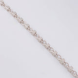 Cadena Rustica Cubica 43g / 26 in / 4.9mm Oro Blanco 18K