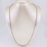 Cadena Rustica Cubica 43g / 26 in / 4.9mm Oro Blanco 18K