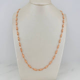 Cadena Rustica Barril 13.7gr / 24 1/2 in / 3.4mm Oro Rosa 18K %