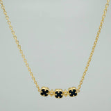 Cadena Trebol Aro Seguido 4gr / 17 3/4 in / 0.5mm Oro Amarillo 18K %