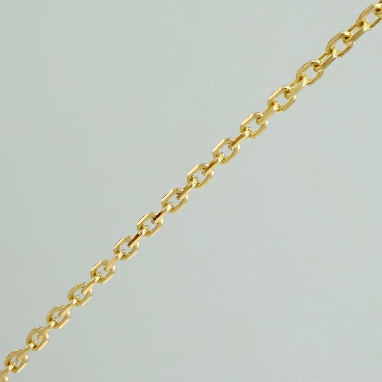 Cadena Trebol Aro Seguido 4gr / 17 3/4 in / 0.5mm Oro Amarillo 18K %