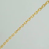 Cadena Trebol Aro Seguido 4gr / 17 3/4 in / 0.5mm Oro Amarillo 18K %