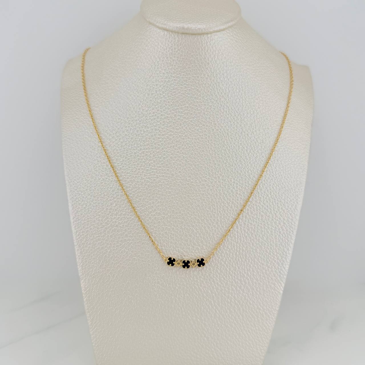 Cadena Trebol Aro Seguido 4gr / 17 3/4 in / 0.5mm Oro Amarillo 18K %