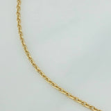 Pulso Trebol Aro Seguido 2.5gr / 7 1/4 in / 0.5mm Oro Amarillo 18K %