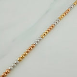 Pulso Militar 6.35gr / 8 1/4 in / 2.85mm Tres Oros 18K %