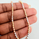 Pulso Militar 6.35gr / 8 1/4 in / 2.85mm Tres Oros 18K %