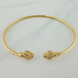 Pulso Trebol 3.4gr / 6 1/4 in / 2mm Oro Amarillo Nac.Esp. 18K $