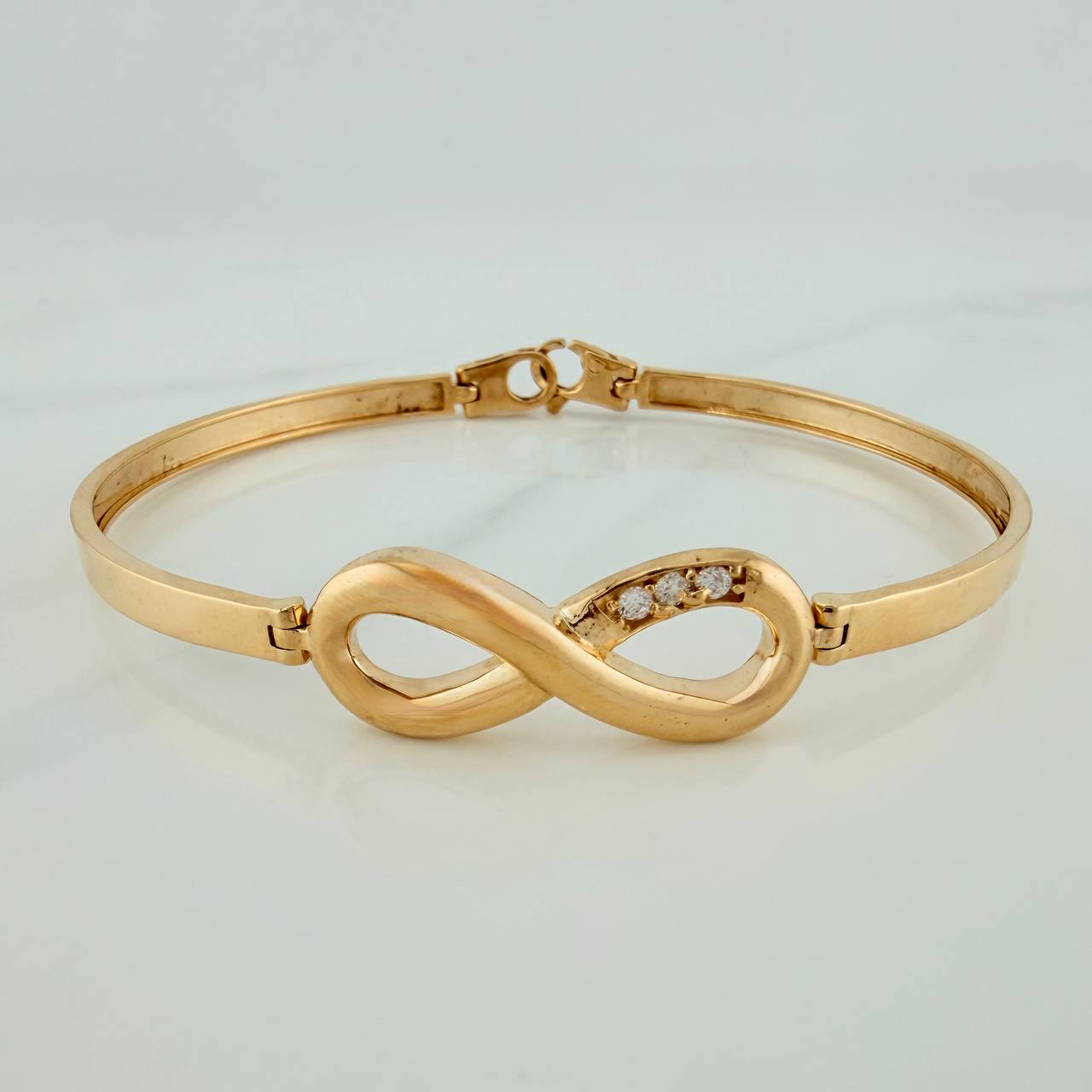 Pulso Infinito 12.95gr / 7 1/2 in / 4.3mm Oro Amarillo Nac.Esp. 18K $