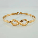 Pulso Infinito 12.95gr / 7 1/2 in / 4.3mm Oro Amarillo Nac.Esp. 18K $