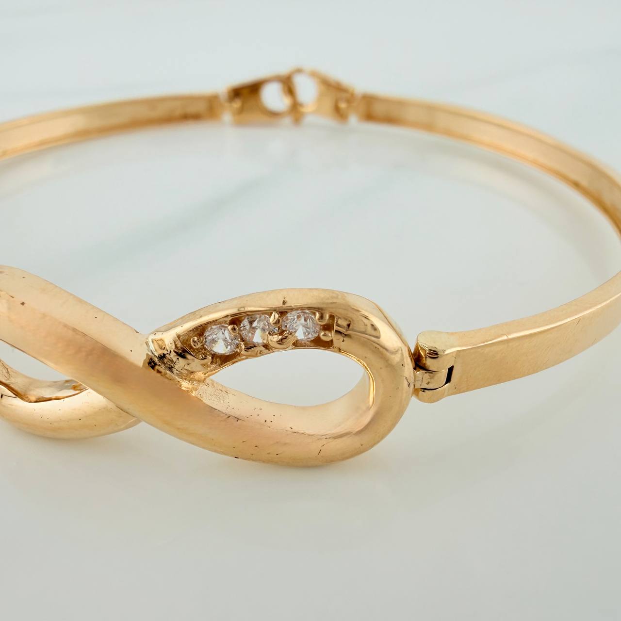 Pulso Infinito 12.95gr / 7 1/2 in / 4.3mm Oro Amarillo Nac.Esp. 18K $