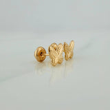Topos Mariposa 0.85gr / 8mm Oro Amarillo 18K %