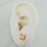 Topos Mariposa 0.85gr / 8mm Oro Amarillo 18K %