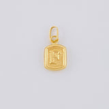 Pendant Letter F 0.35g / 1/2 in Yellow Gold 18K