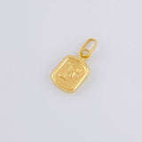 Pendant Letter F 0.35g / 1/2 in Yellow Gold 18K