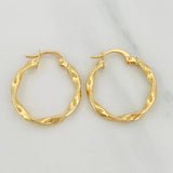 Candongas Asby 1.5 g / 1 in Oro Amarillo 18K