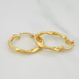 Candongas Asby 1.5 g / 1 in Oro Amarillo 18K