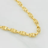 Cadena Rustica Tornillo 17.95g / 24 in / 5.2mm Oro Amarillo 18K