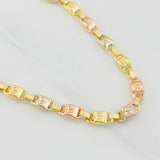 Rustic Screw Chain 15.5g / 24 in / 5.21mm Three Golds 18K