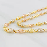 Rustic Screw Chain 15.5g / 24 in / 5.21mm Three Golds 18K