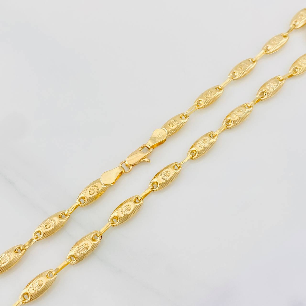 Cadena Rustica Corona 11g / 24 in / 4.55mm Oro Amarillo 18K