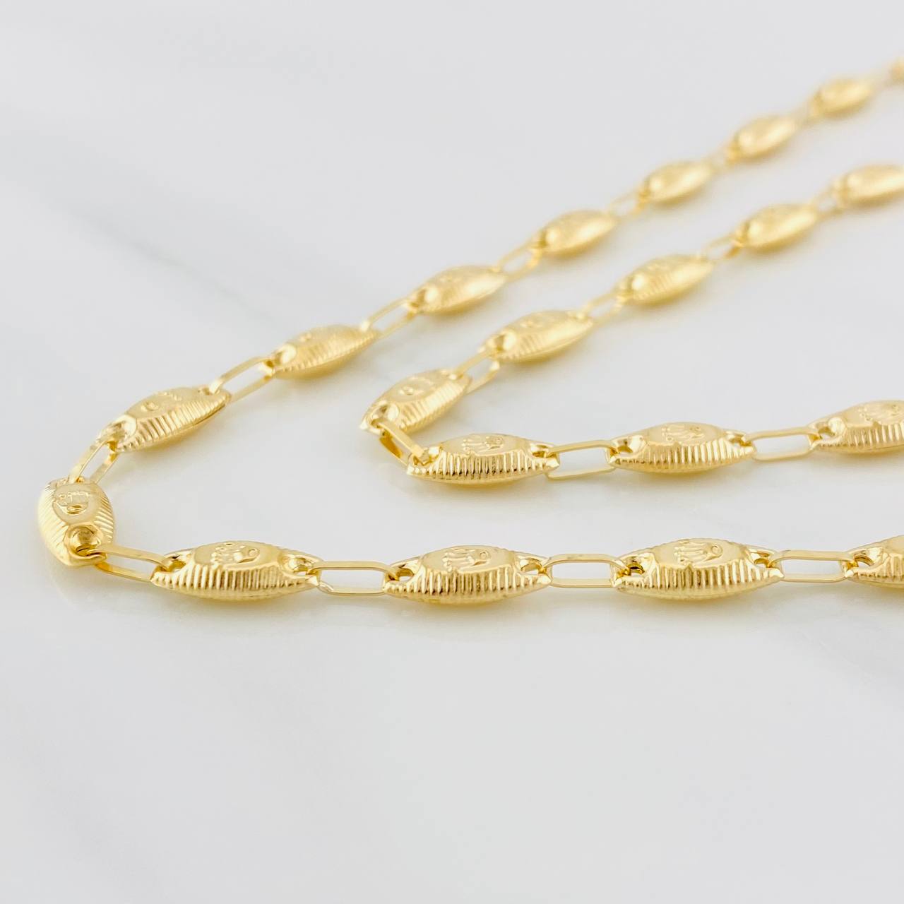 Cadena Rustica Corona 11g / 24 in / 4.55mm Oro Amarillo 18K