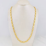 Rustic Crown Chain 17.05g / 24 in / 5.8mm 18K Yellow Gold