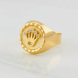 Anillo Corona 3.25g / T8 1/2 Oro Amarillo 18K