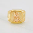 Anillo Rostro Cristo 4g / T9 Dos Oros Amarillo Rosa 18K