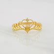Heart Crown Ring 15's 1.5g / T6 3/4 Yellow Gold 18K