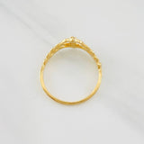 Heart Crown Ring 15's 1.5g / T6 3/4 Yellow Gold 18K