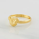 Anillo Raton Diamantado 1.1g / T8 Oro Amarillo 18K