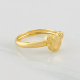 Anillo Raton Diamantado 1.1g / T8 Oro Amarillo 18K