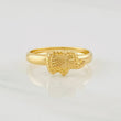 Anillo Elefante Diamantado 0.95g / T5 Oro Amarillo 18K