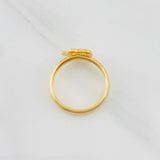 Anillo Elefante Diamantado 0.95g / T5 Oro Amarillo 18K