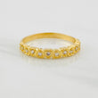Anillo Corazones 1.35g / T4 1/2 Oro Amarillo 18K
