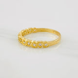 Anillo Corazones 1.35g / T4 1/2 Oro Amarillo 18K