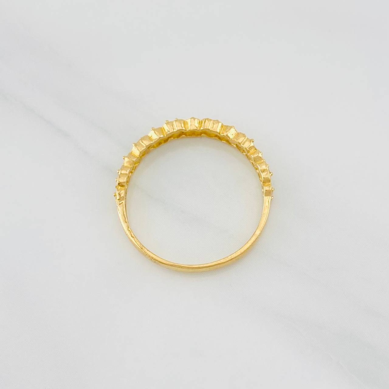 Anillo Corazones 1.35g / T4 1/2 Oro Amarillo 18K