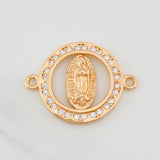 Herraje Virgen Guadalupe 2.15g / 1 in Oro Rosa 18K