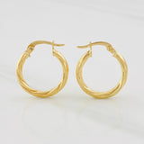 Candongas Mary 1.5g / 3/4 in Oro Amarillo 18K