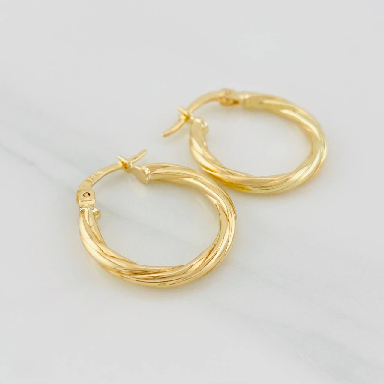 Candongas Mary 1.5g / 3/4 in Oro Amarillo 18K