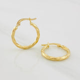 Candongas Mary 1.2g / 3/4 in Oro Amarillo 18K