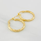 Candongas Mary 1.2g / 3/4 in Oro Amarillo 18K