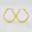 Candongas Mary 1.2g / 3/4 in Oro Amarillo 18K