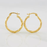 Candongas Mary 1.2g / 3/4 in Oro Amarillo 18K