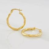 Candongas Mary 1.2g / 3/4 in Oro Amarillo 18K