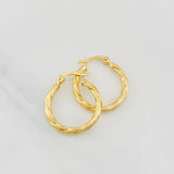 Candongas Mary 1.2g / 3/4 in Oro Amarillo 18K