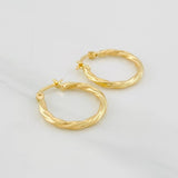 Candongas Mary 1.2g / 3/4 in Oro Amarillo 18K