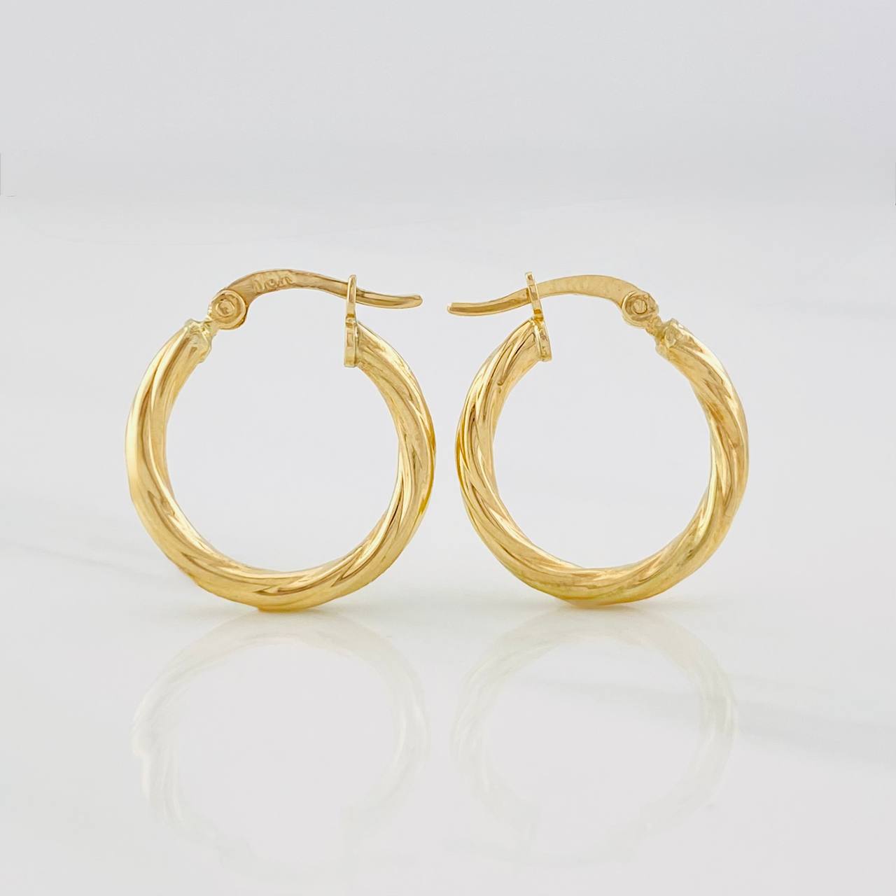 Candongas Mary 1.5g / 3/4 in Oro Amarillo 18K